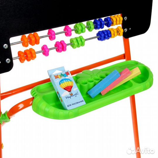 Мольберт новый односторонний, цвет оранжевый