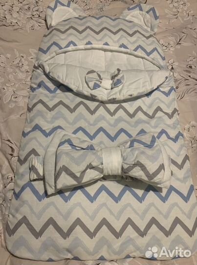 Конверт одеяло на выписку весна-осень