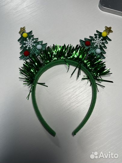 Новогоднее украшение, шапка, ободок