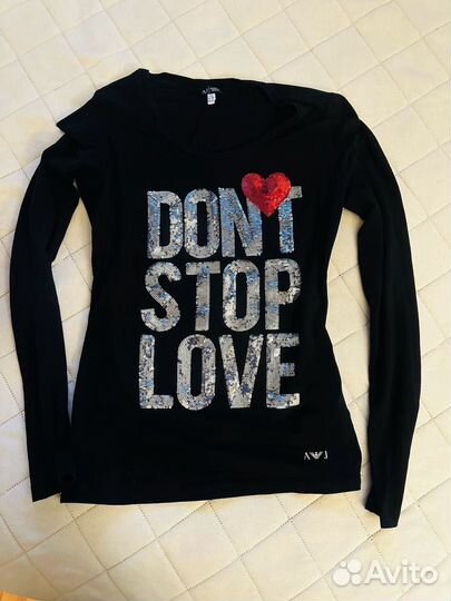 Джемпер armani jeans dont stop love размер S