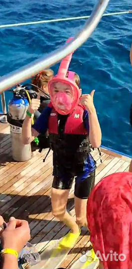 Маска для снорклинга детская