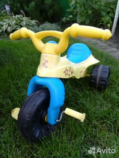 Мотоцикл велосипед детский 3х колёсный