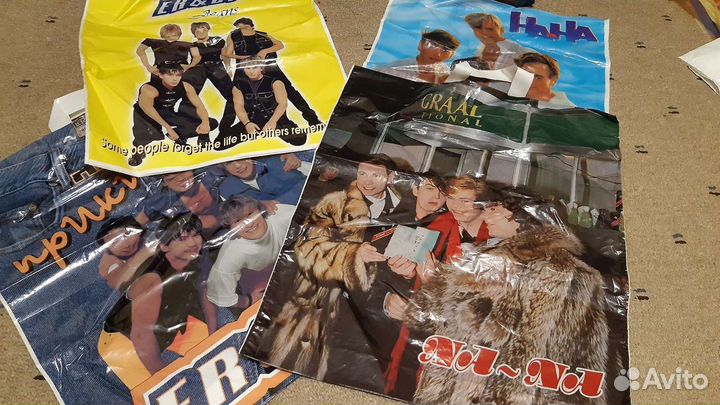 Пакеты 90-х плакаты постеры календари фото газеты