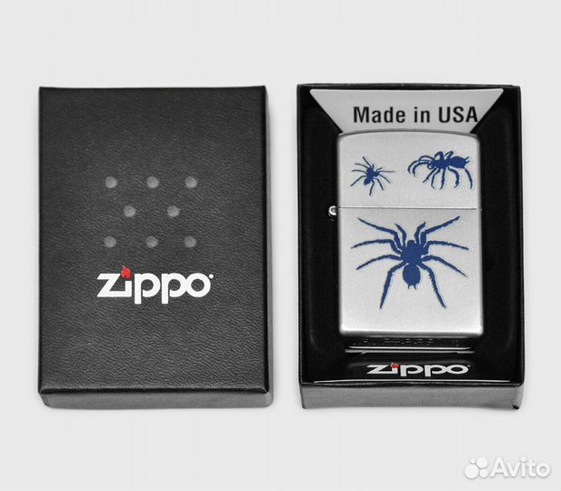 Зажигалка Zippo 205 Spider Оригинал Новая