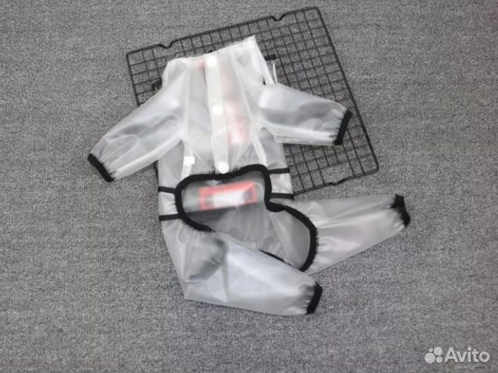 Дождевик для собаки (плащ собаке) прозрачный