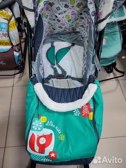 Коляска-санки Ника Детям 7/6 с качанием