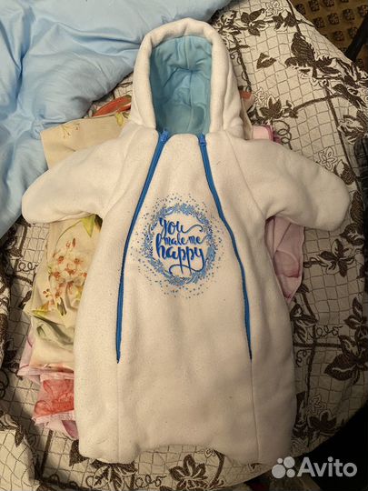 Конверт на выписку для мальчика осень-зима