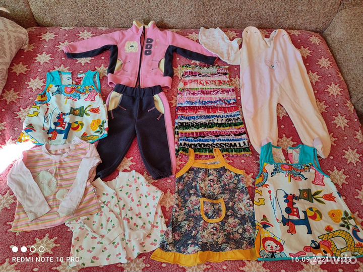 Вещи пакетом для девочки 12-18м
