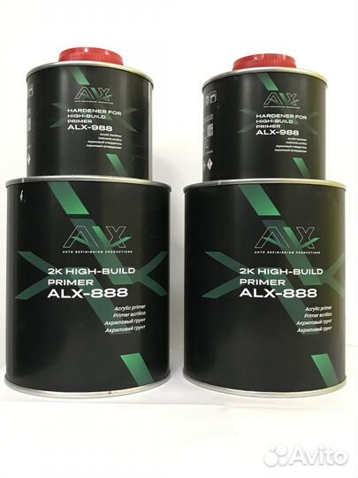 Грунт акрил ALX 888 high build primer 1л + 0,25л