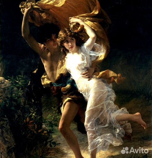 Картины на холсте, парная экспозиция, 19 век