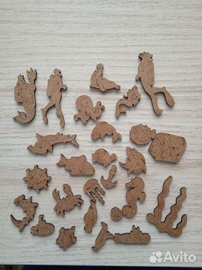 Деревянные пазлы Woody puzzles