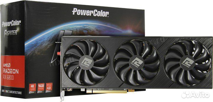 Amd radeon rx 6800, PowerColor, видеокарта