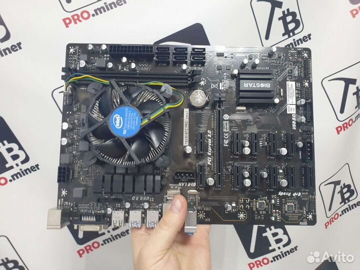 Материнская плата с процессором 1151 (12 Карт)