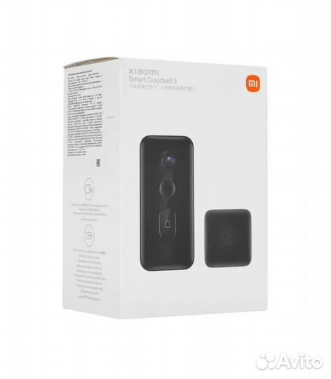 Умный дверной звонок Xiaomi Smart Doorbell 3, черн