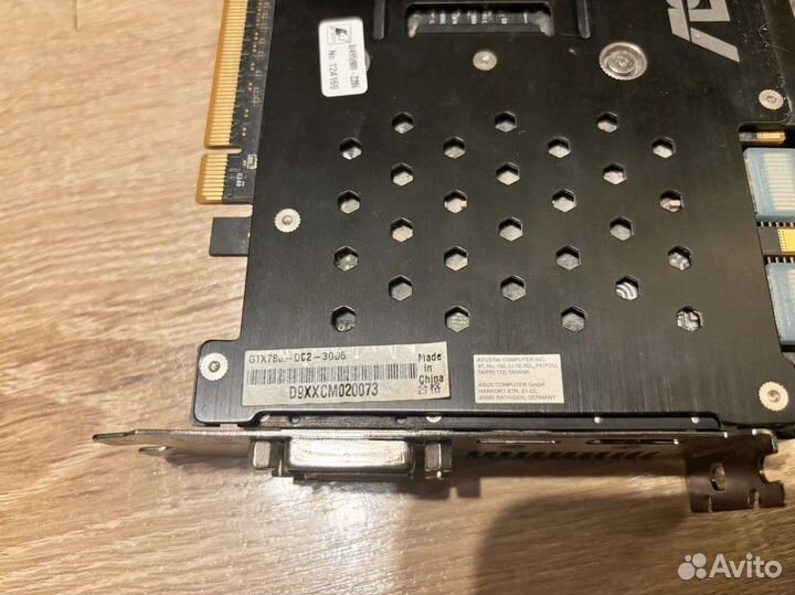 Видеокарта Asus gtx 780