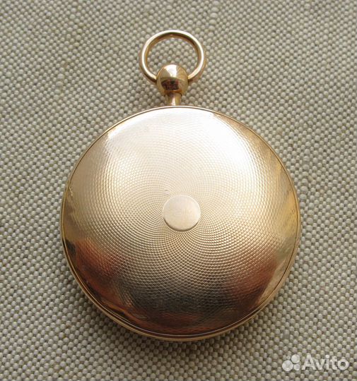 Часы карманные, репетир четвертной, золото 750 про