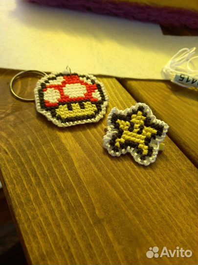 Брелок на ключи/рюкзак. гриб мухомор