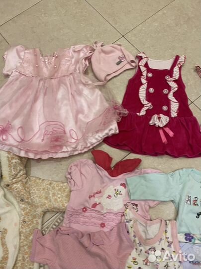 Вещи пакетом на девочку 54-86