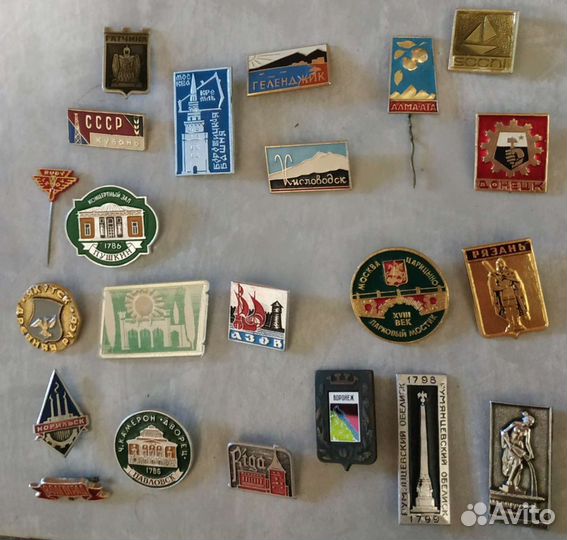Значки городов. СССР. До начала 1970-х годов