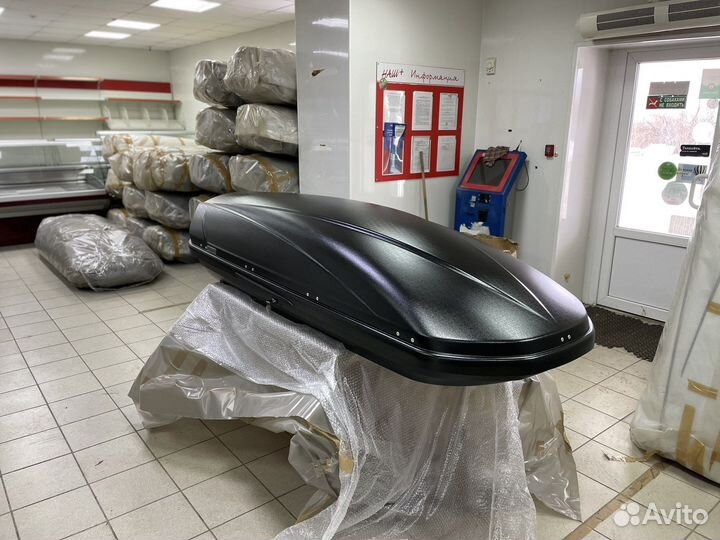 Автобокс Voyage 670л 235см цвет Черный матовый