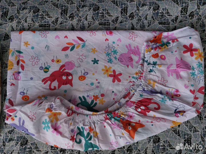 Детское постельное белье, простыни на резинке