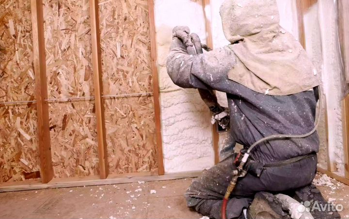 Утеплитель напыление пенополиуретан от 400м2