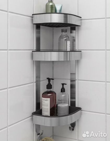 Угловая полка для ванной