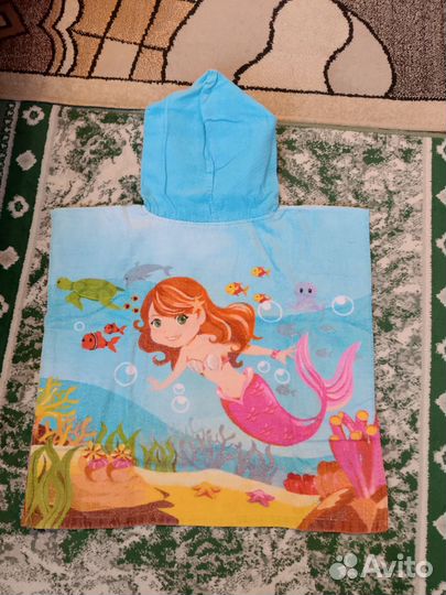 Полотенце-пончо детское