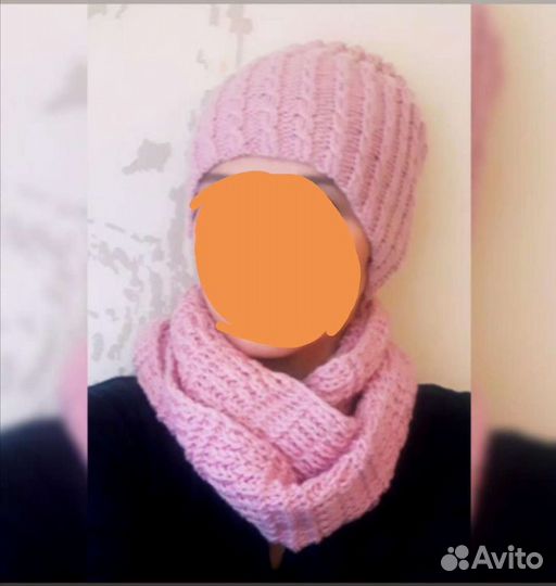 Шапка +снуд