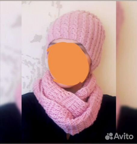 Шапка +снуд