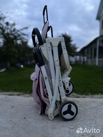 Детская коляска прогулочная,Yoya plus,розово-серый