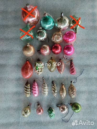 Елочные игрушки СССР