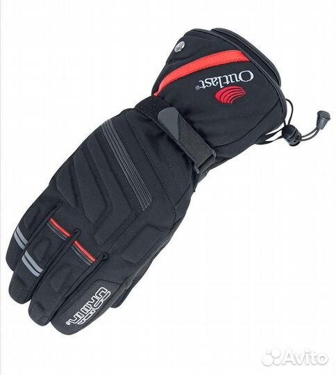 Мото перчатки тёплые, размер L/9