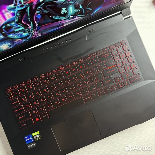 Игровой ноутбук MSI Katana i7-12Gen/RTX3060/17,3/1