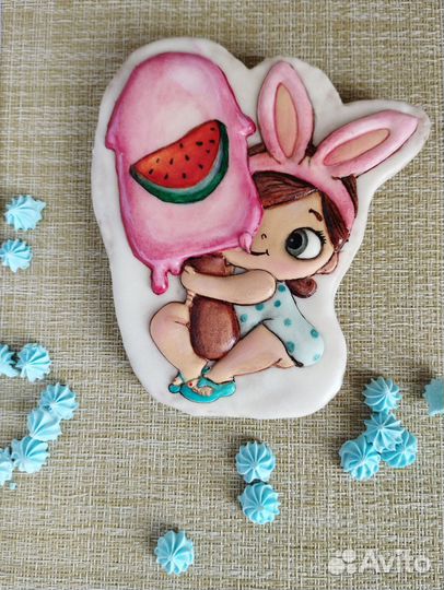 Имбирные пряники, топперы на торт