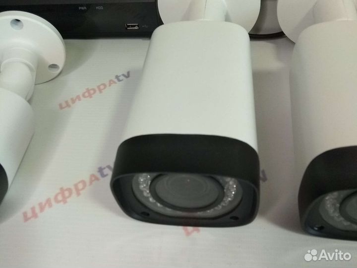 Комплект видеонаблюдения 19 камер с микрофоном