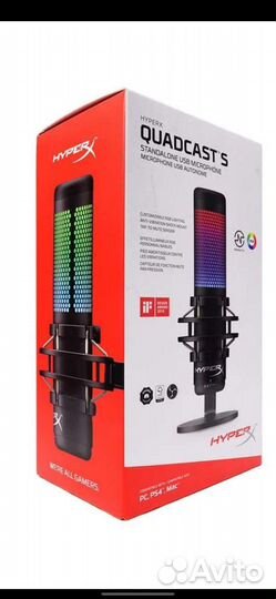 Микрофон Hyperx quadcast s
