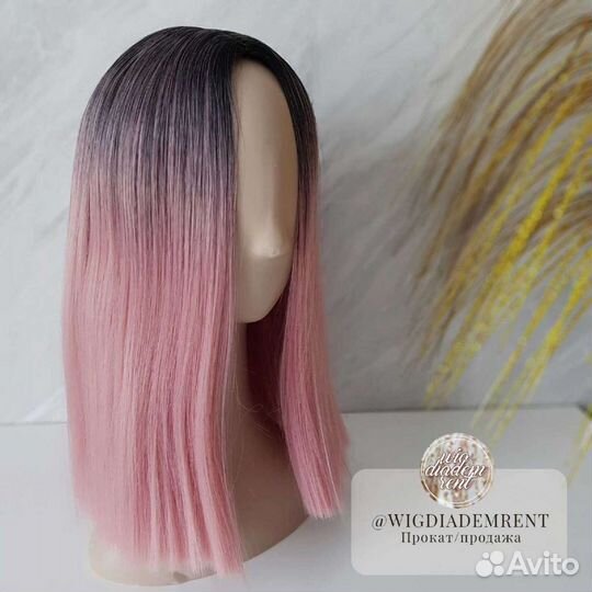 Парик розовый новый прокат продажа