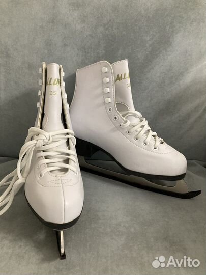 Коньки фигурные белые Atemi allure 35 размер