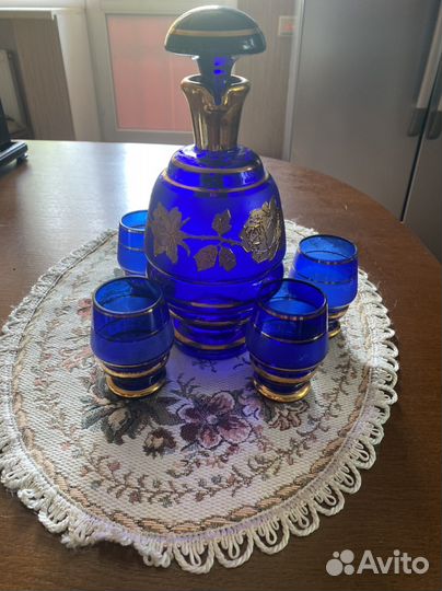 Винтажный набор Богемия хрусталь