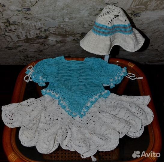 Комплект одежды для куклы вязаный крючком