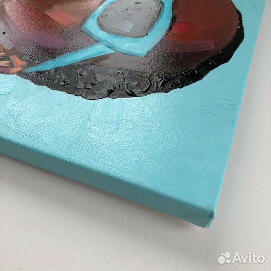 Картина маслом с африканкой