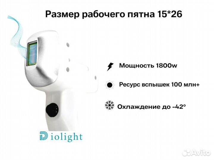 Диодный лазер для эпиляции diolight Ultra'One 2548