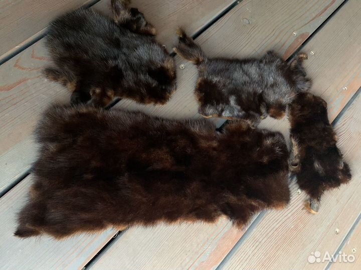 Шкурки норки, чернобурки, хвосты норки