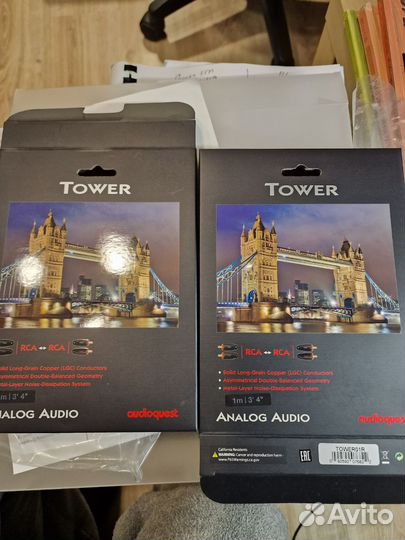 Кабель межблочный rca-rca Audioquest Tower