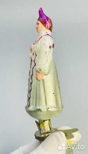 Елочная игрушка на прищепке Аленушка