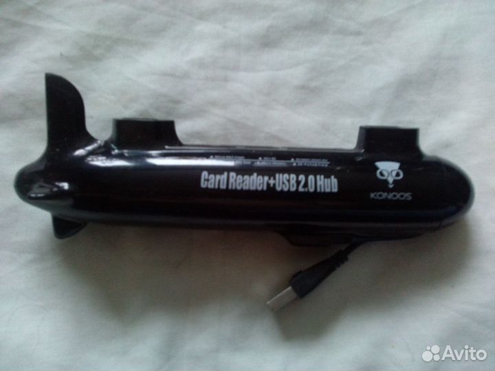 USB - разьем Card Reader + USB 2.0 Hub