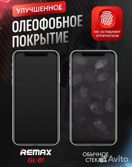 Защитное стекло Remax на iPhone 15/16