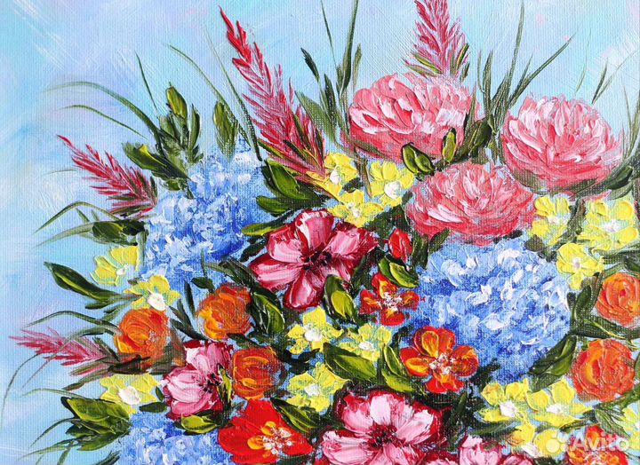 Картина маслом и мастихином 