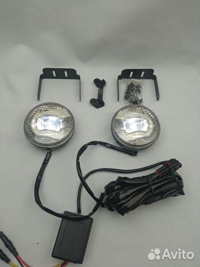 Фары светодиодные противотуманные + дхо YCL-773